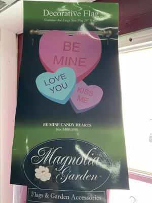 Be Mine Candy Hearts Flag