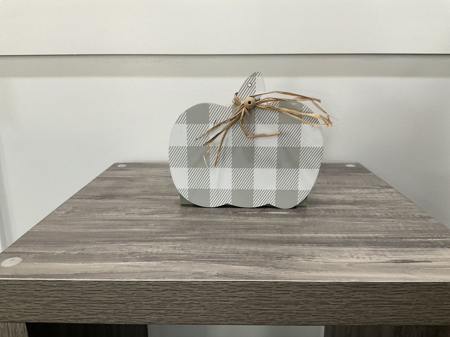 1408 Crate 5x5-Seafoam w/Gray Plaid Pumpkin
