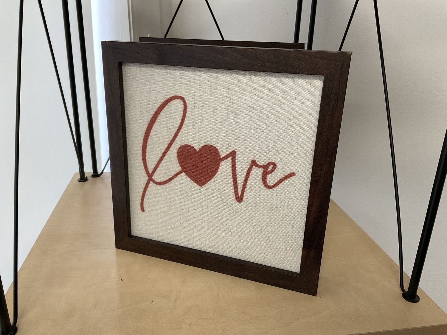 Sign 9 x 9 Love with Heart Accent