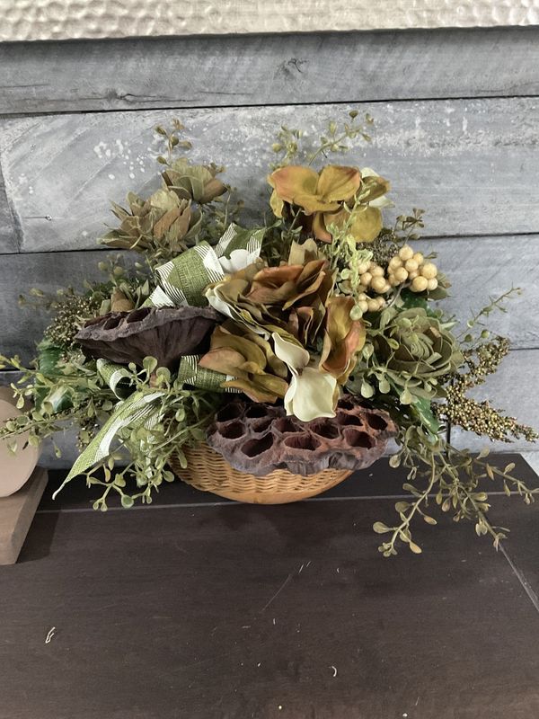 Honeycomb Wall Hanging in Browns and Greens
