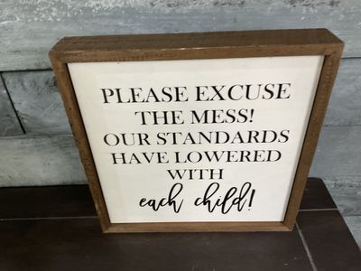 Sign 10 x 10 Please Excuse The Mess