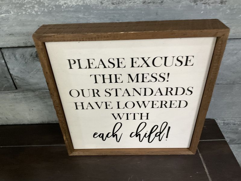 Sign 10 x 10 Please Excuse The Mess