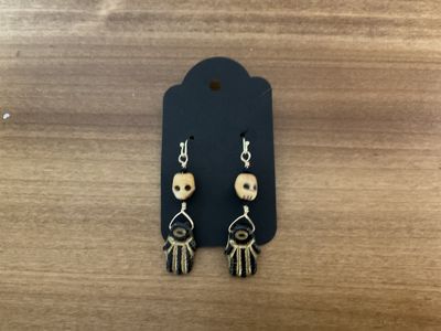 OTD SKE9 Skull &amp; Hamsa Earrings