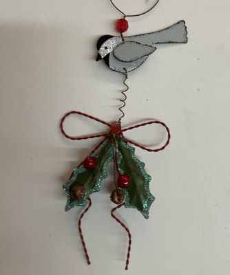 W-SVD Christmas Bird Tin Ornament - Choice of Bird 1x3"