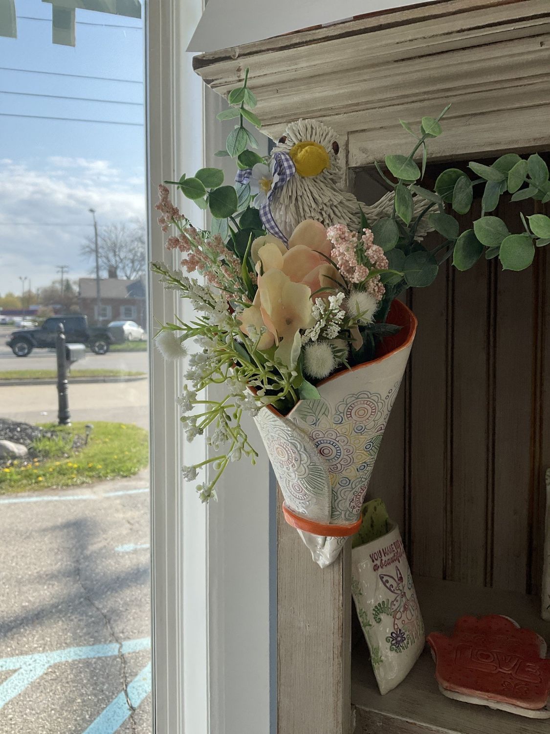 Wall Vase Large Floral