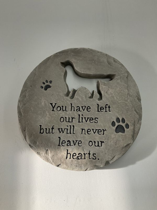 Dog Memorial Stepping Stone