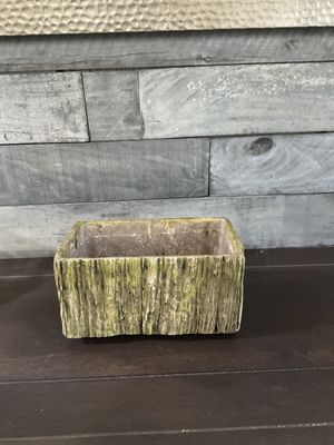 Ceramic Bark Plant Pot - 4.5&quot; Tall