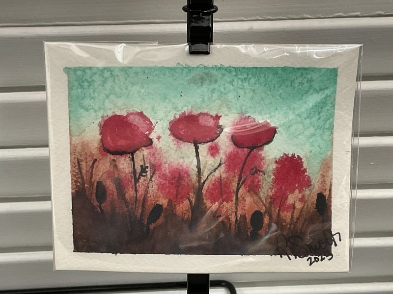 #25 3x4 Poppies