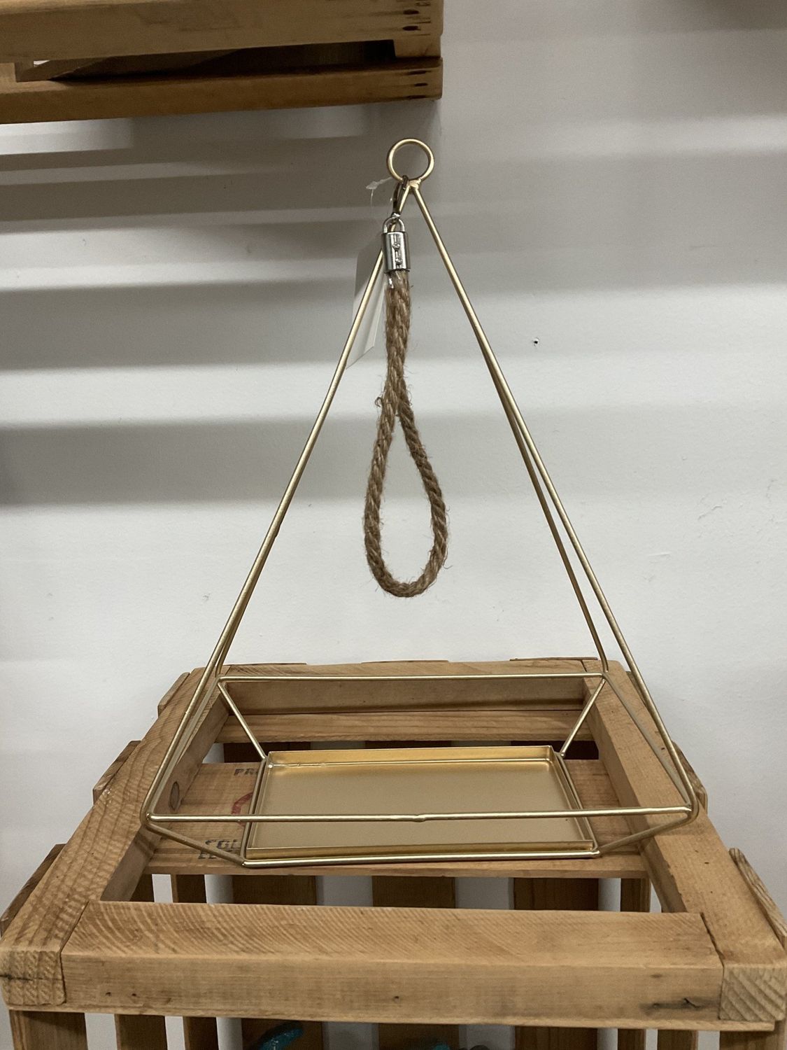 Hanging Plant Holder with Rectangle Base