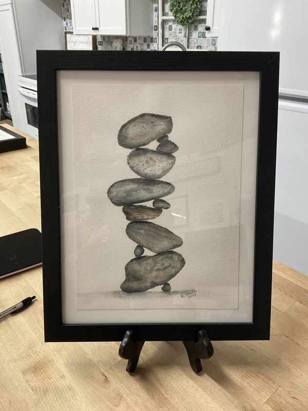 #04 11x14 Framed 11 Rocks