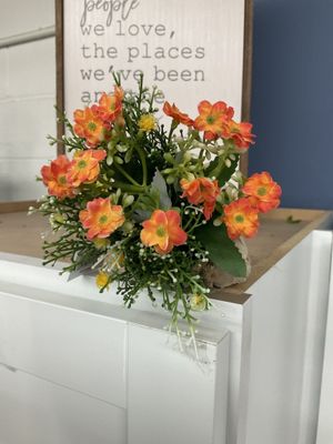W-Y Artificial Plants in Fabric Basket