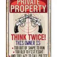 Private Property - Metal Sign