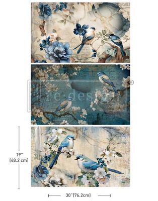 FFFPA Decoupage Tissue Paper - Sapphire Wings