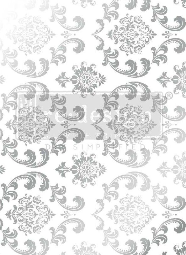 Decor Foil Transfers - Kacha - Silver House of Demask