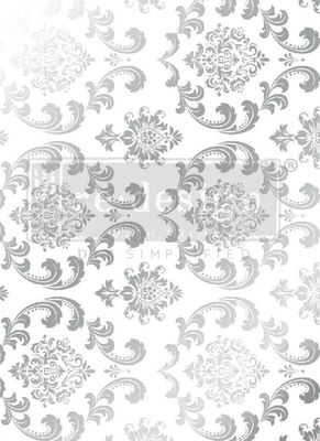 FFFPA Decor Foil Transfers - Kacha - Silver House of Demask