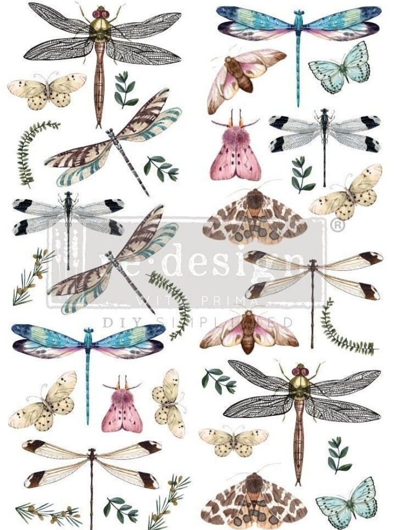 Decor Transfers - Riverbed Dragonflies