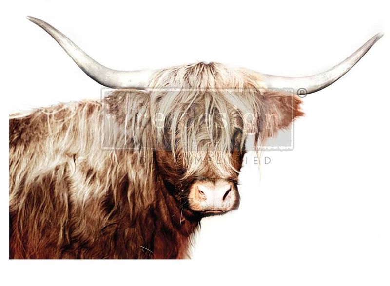 Decoupage fiber - Majestic Moo