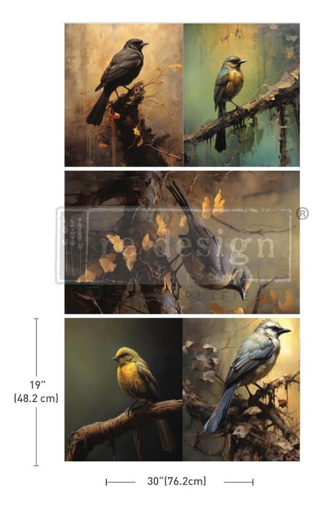Decoupage Tissue Paper - Avian Dreamscape