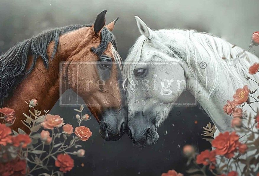 Decoupage Fiber - Wild Hearts