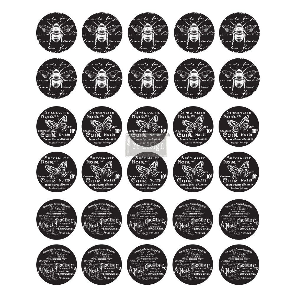 Knob Transfer French Noir