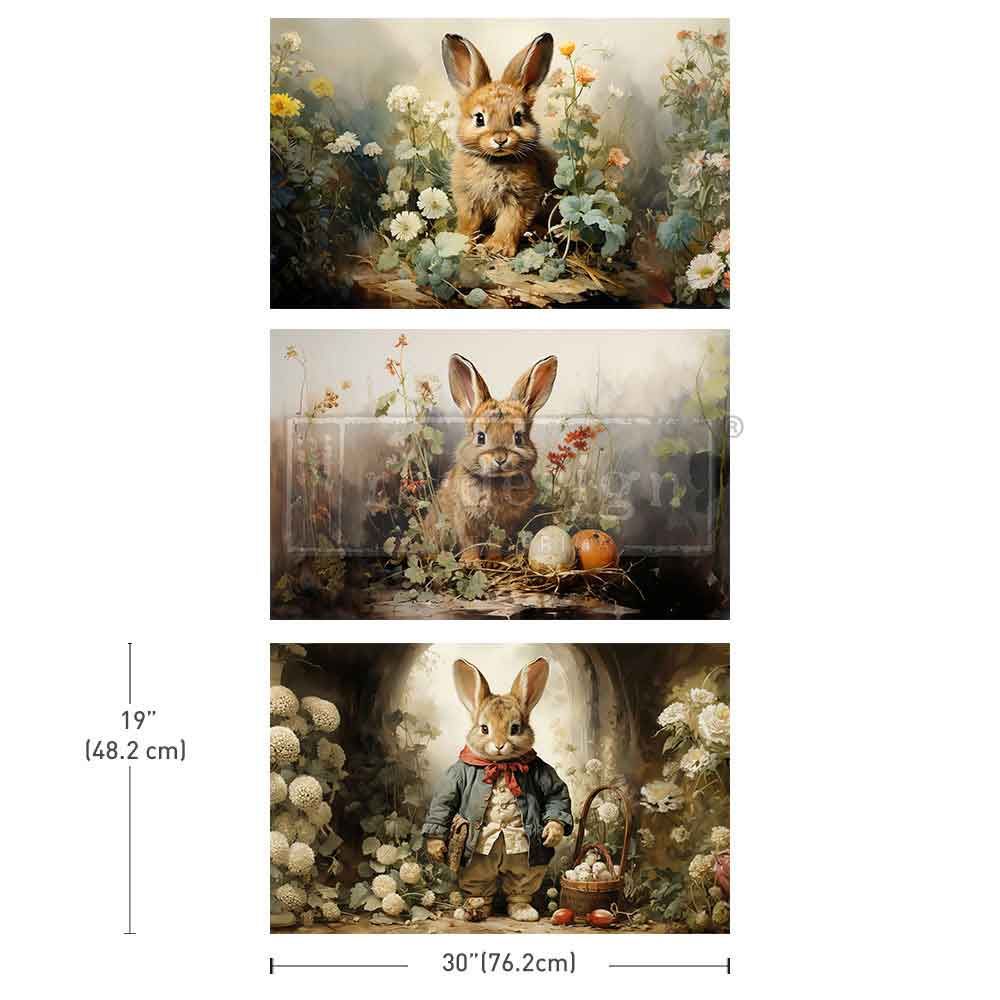 Dreamy Bunnies Decoupage Paper