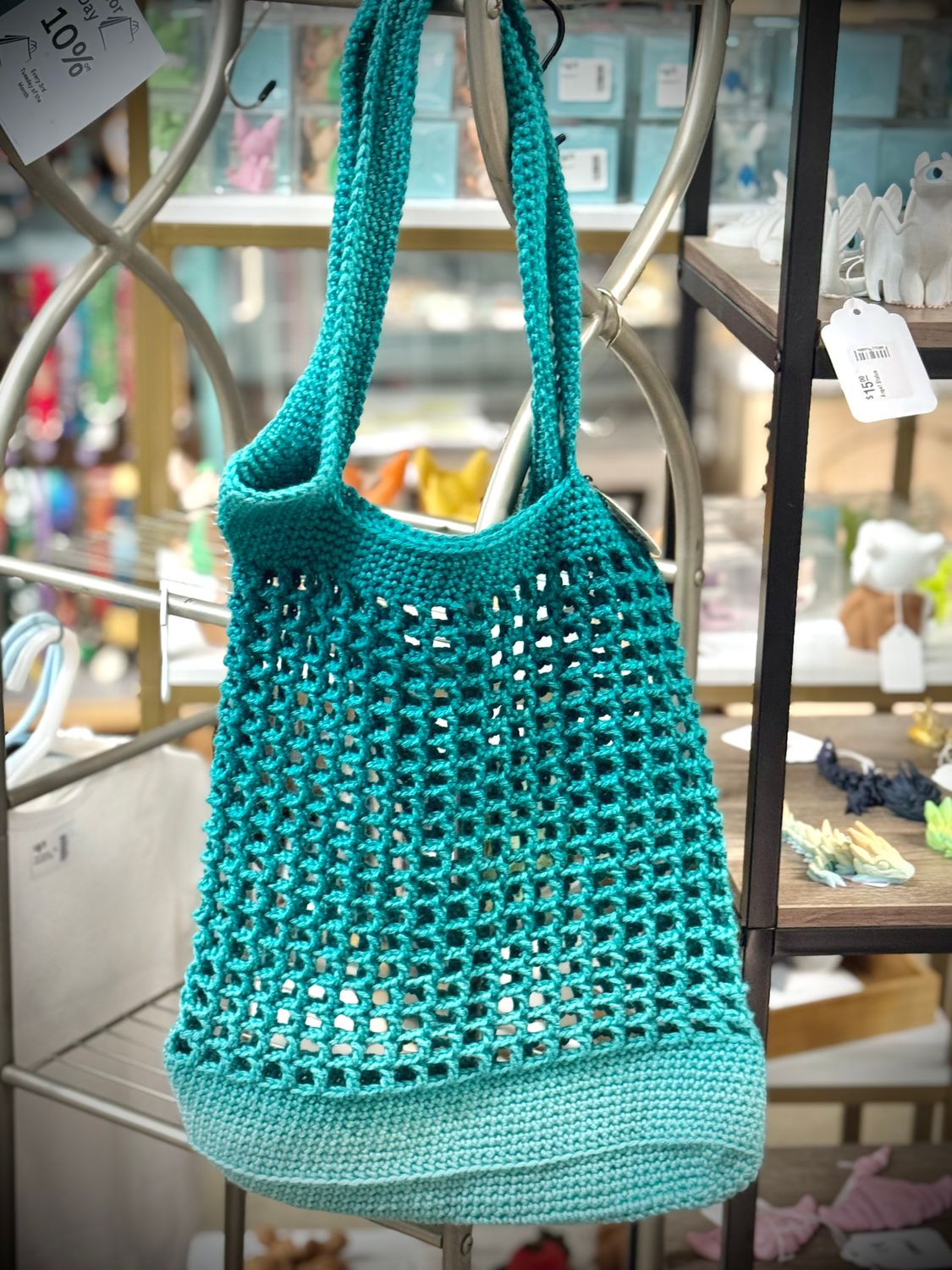 Teal Market Bag