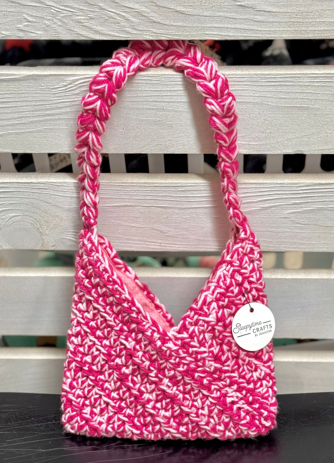 Pink Lined Purse