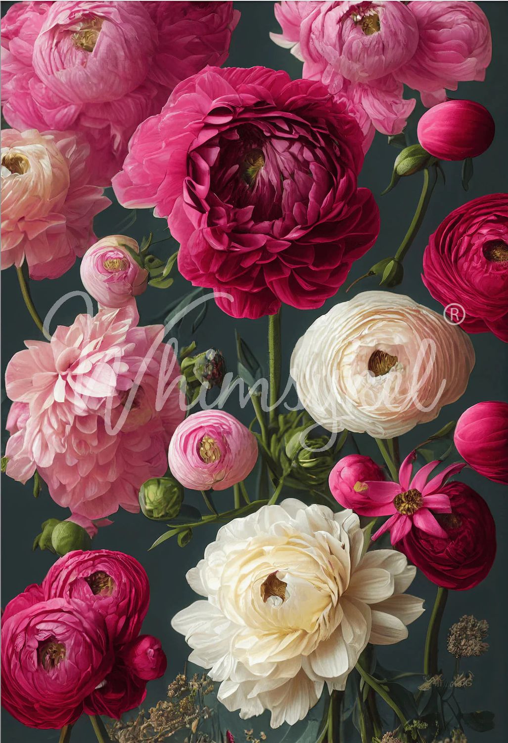 Whimsykel Bouquet of Flowers Decoupage Tissue Paper