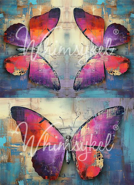 Whimsykel Unfolding Trio Butterfly Tissue Paper