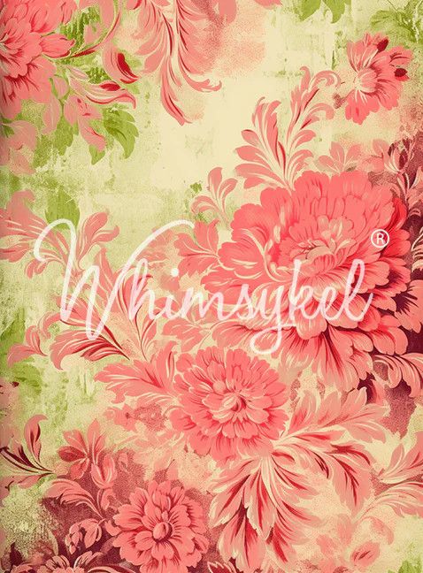 Whimsykel Limekissed Flowers Tissue Paper