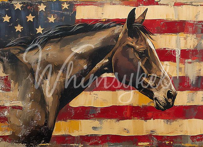 Whimsykel Simply Stars and Stripes Horse Tissue Paper