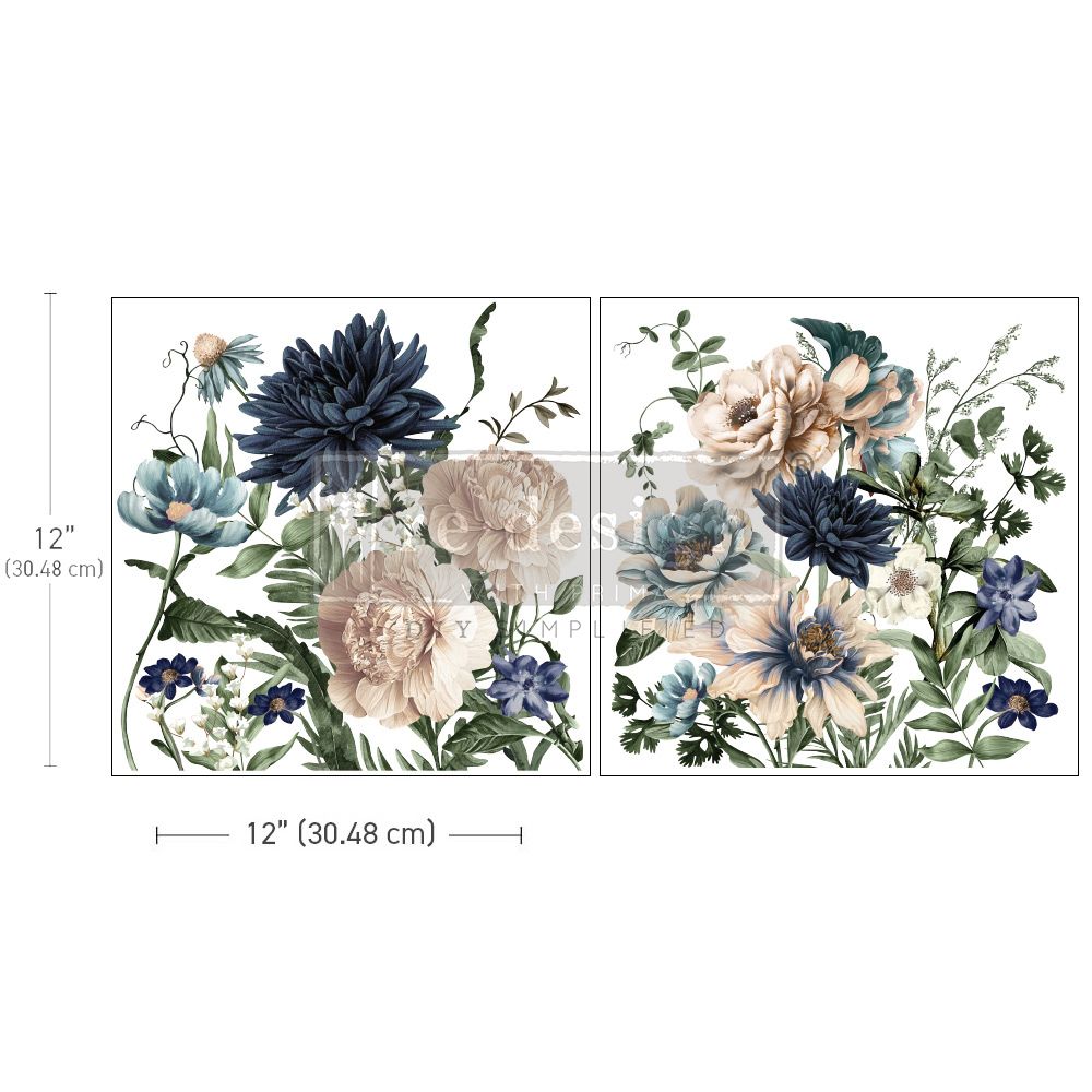 Cerulean Blooms Maxi Transfer