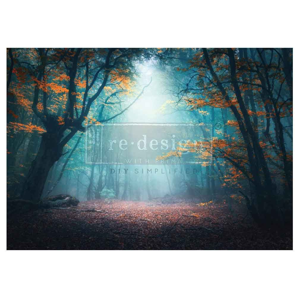 Luminous Woodscape A1 Decoupage Fiber