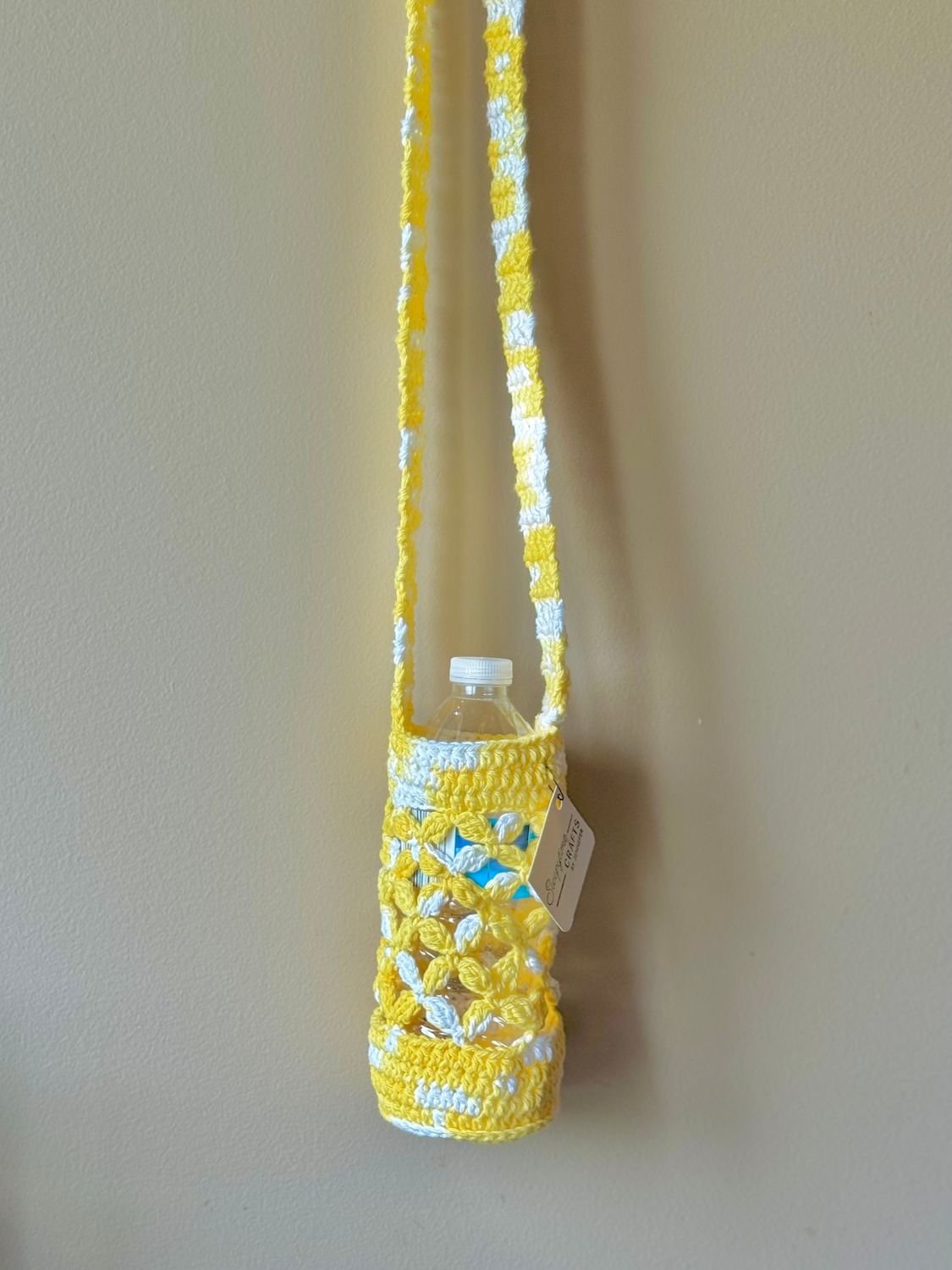 Water Bottle/Phone Holder - 100% Cotton - Yellow
