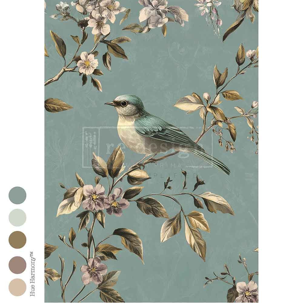 A1 Decoupage Fiber Blue Song