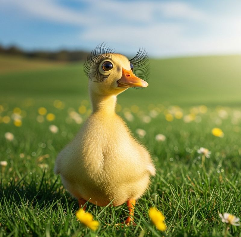 A4 FFF Duck with eyelashes
