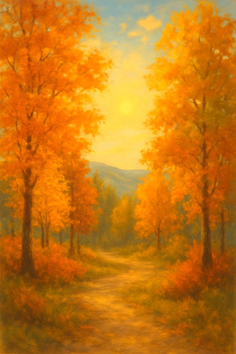 A4 FFF Fall Picture Decoupage Rice Paper