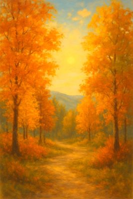 FFFPA A4  Fall Picture Decoupage Rice Paper