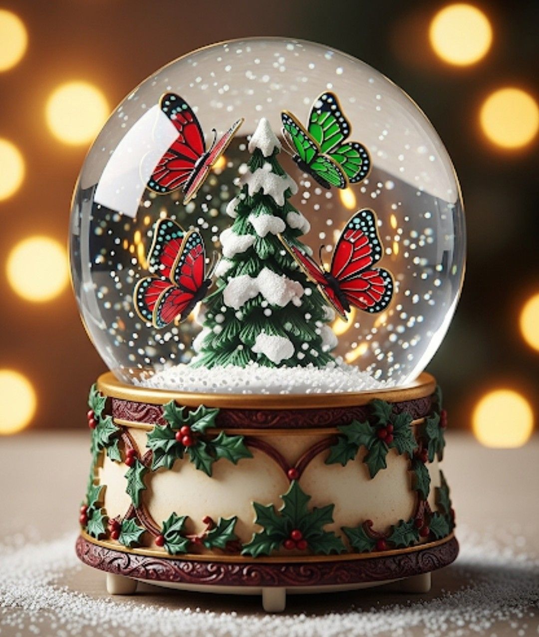 A4 FFF Butterfly Globe Decoupage Rice Paper