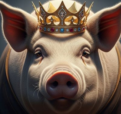 FFFPA A4 Pig Crown Decoupage Rice Paper