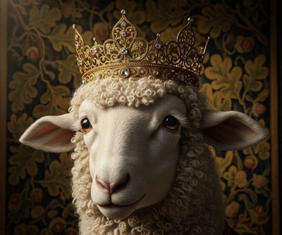 FFFPA A4 Lamb Crown Decoupage Rice Paper