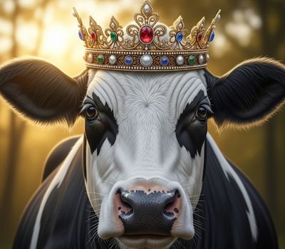 FFFPA A4 Cow Crown Decoupage Rice Paper