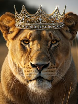 FFFPA A4 Lioness Crown Decoupage Rice Papers
