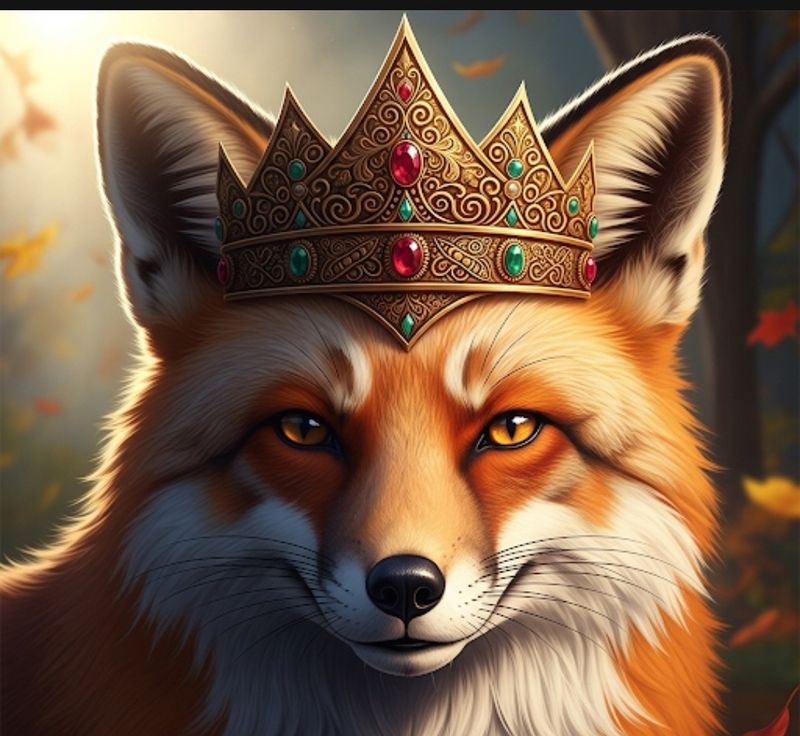 FFFPA  A4 Fox Crown Decoupage Rice Paper