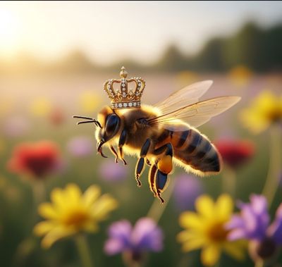 FFFPA A4 Bee Crown Decoupage Rice Paper