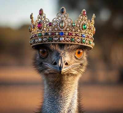 FFFPA A4 Ostrich Crown Decoupage Rice Paper