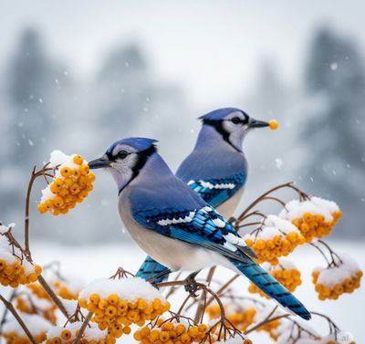 FFFPA A4 Blue Jay Decoupage Rice Paper