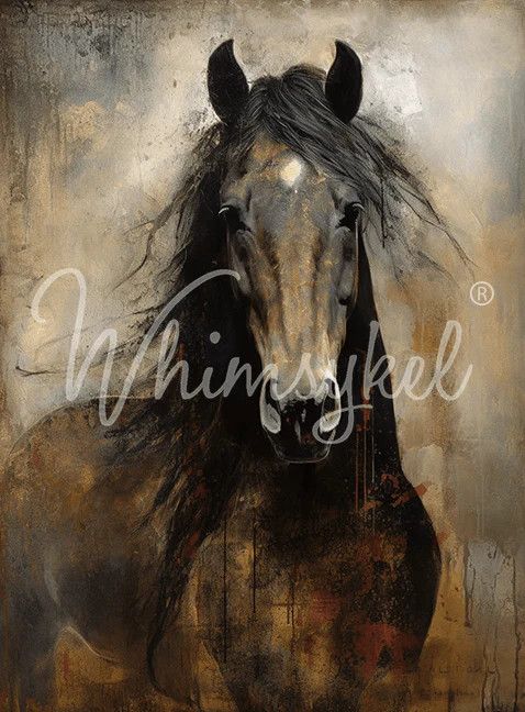 Whimsykel Heart Horse Tissue Paper