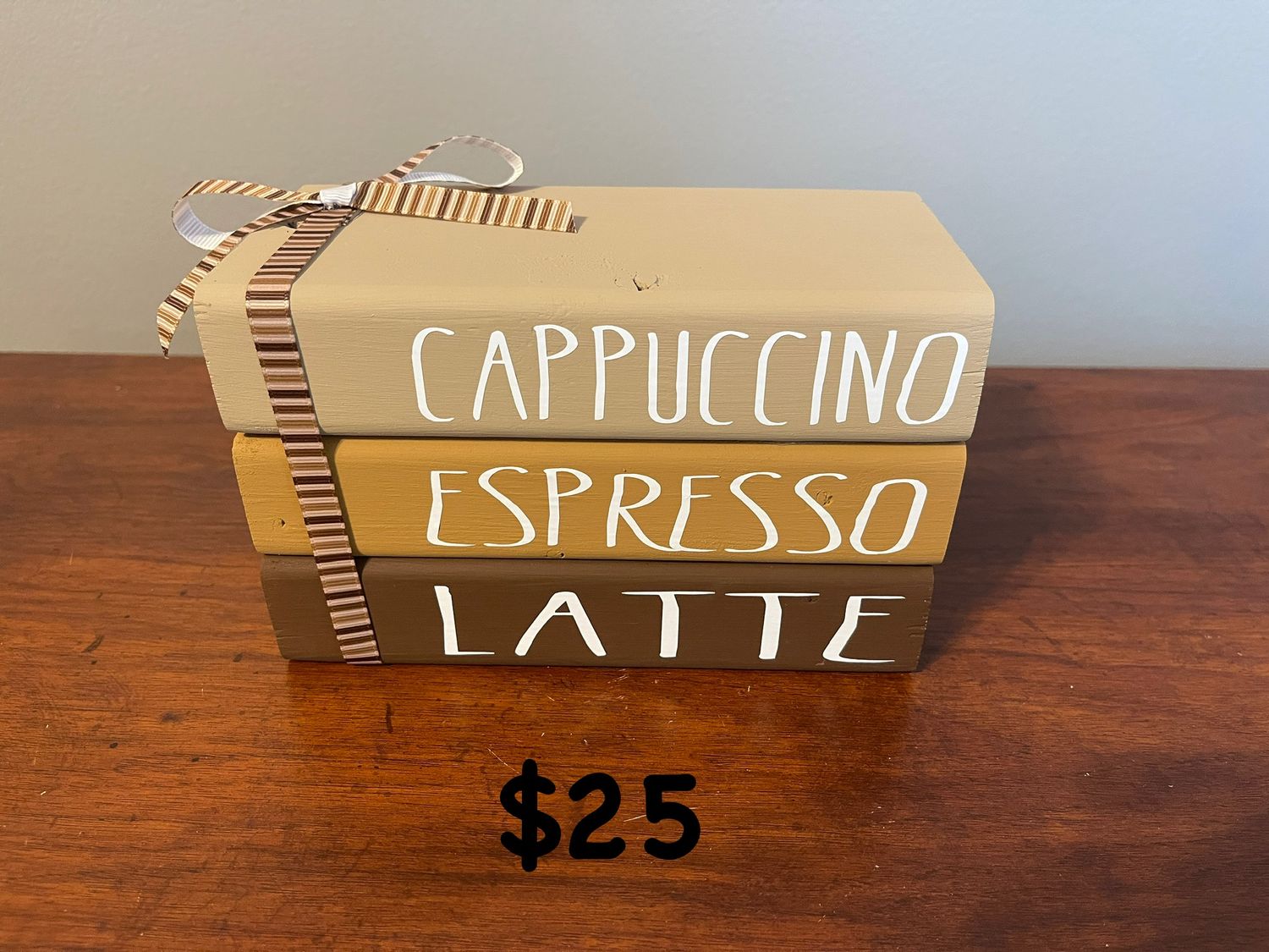 BBD Book W/ribbon cappuccino espresso latte