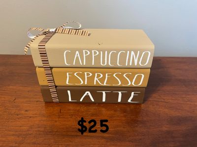 BBD Book W/ribbon cappuccino espresso latte